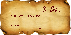 Kugler Szabina névjegykártya